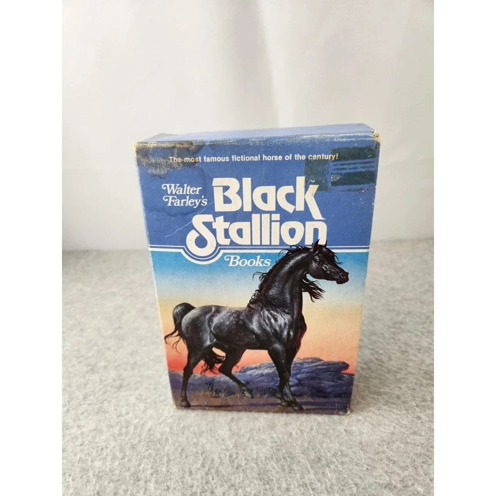 Black Stallion 4 Book Box Set Walter Farley PAPERBACKS Horse Returns Mystery Vtg